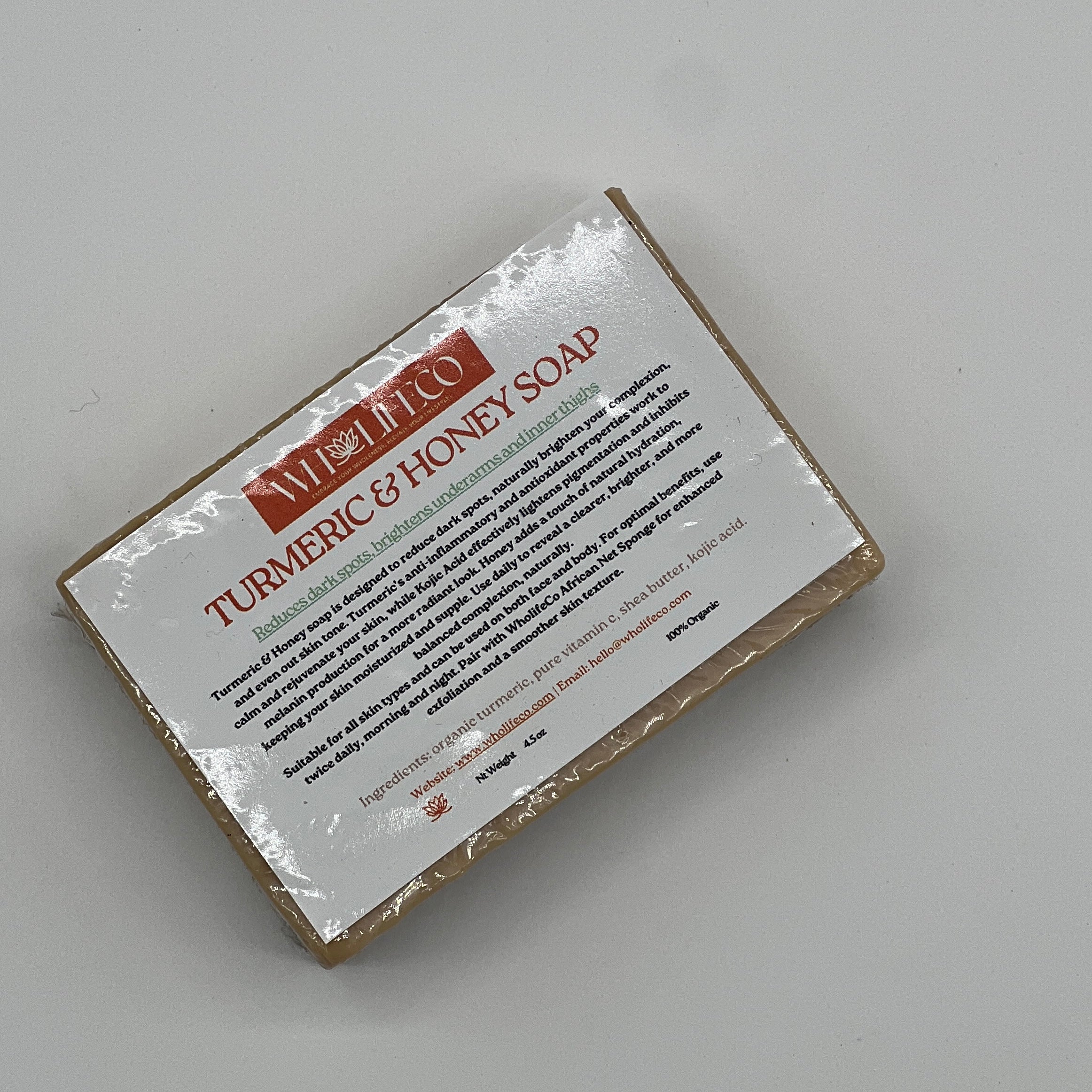 Jabón de cúrcuma y kójico para rostro y cuerpo - Orgánico y vegano