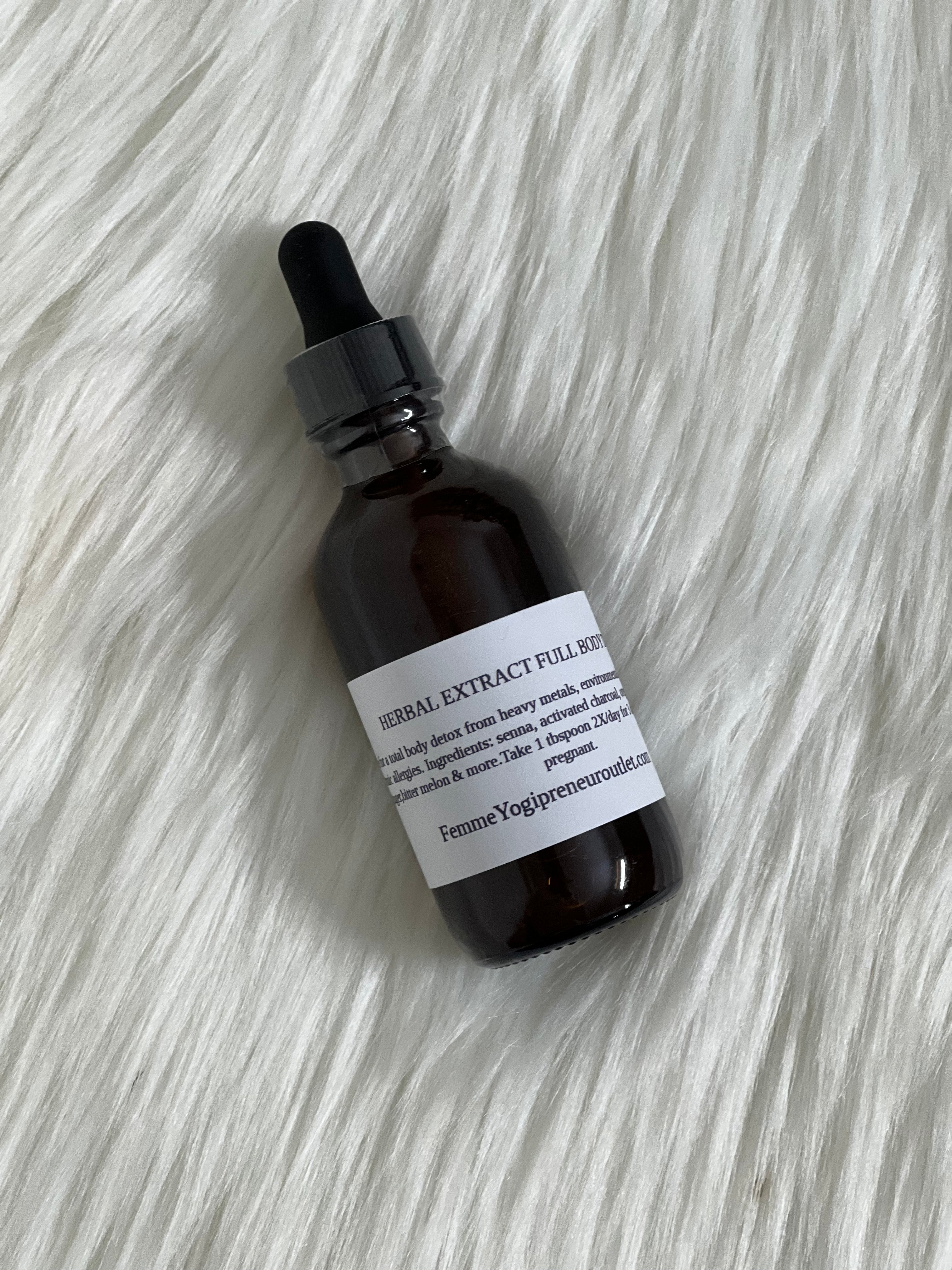 Extracto de hierbas para la desintoxicación corporal completa