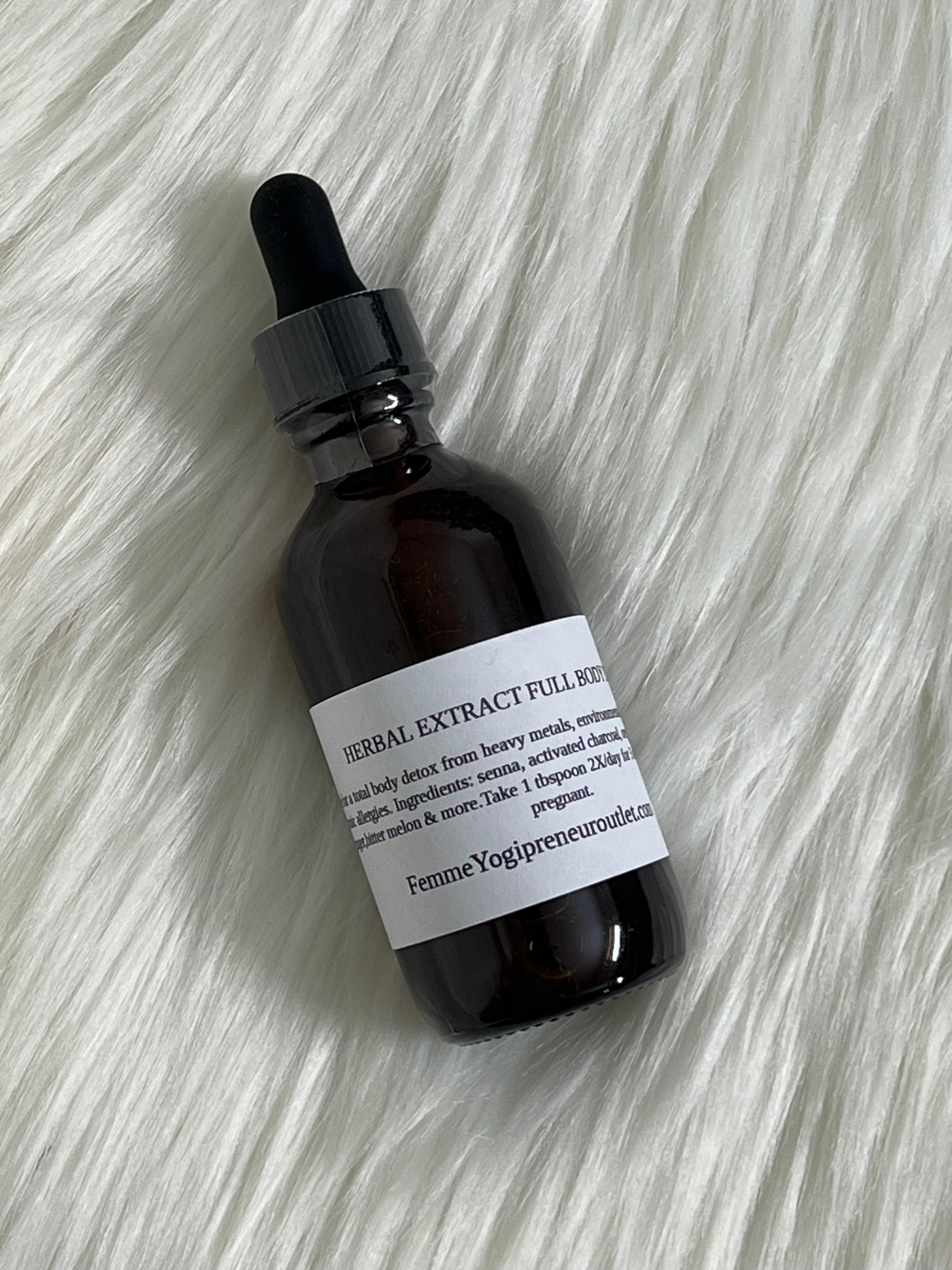 Extracto de hierbas para la desintoxicación corporal completa