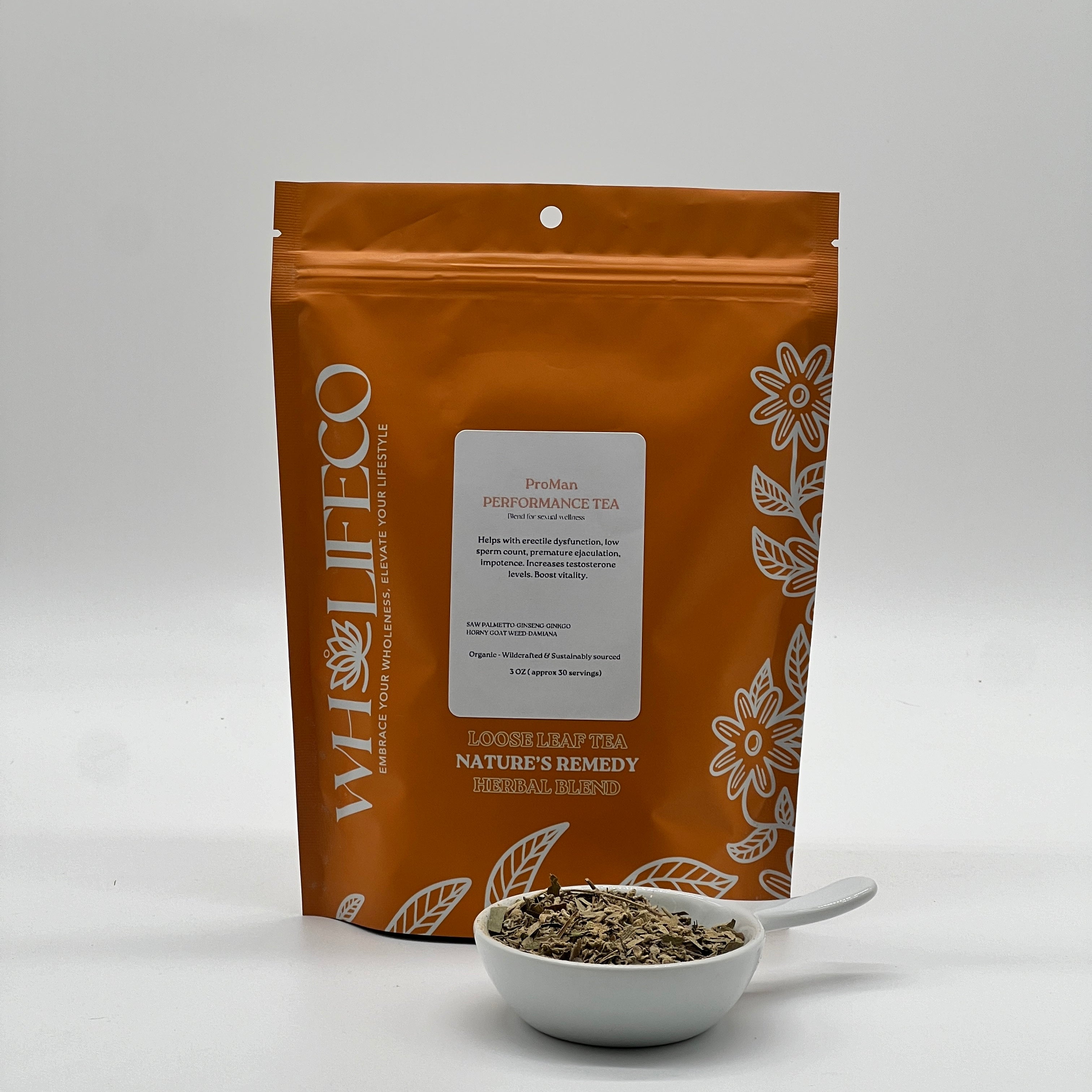 Herbal tea for man performance