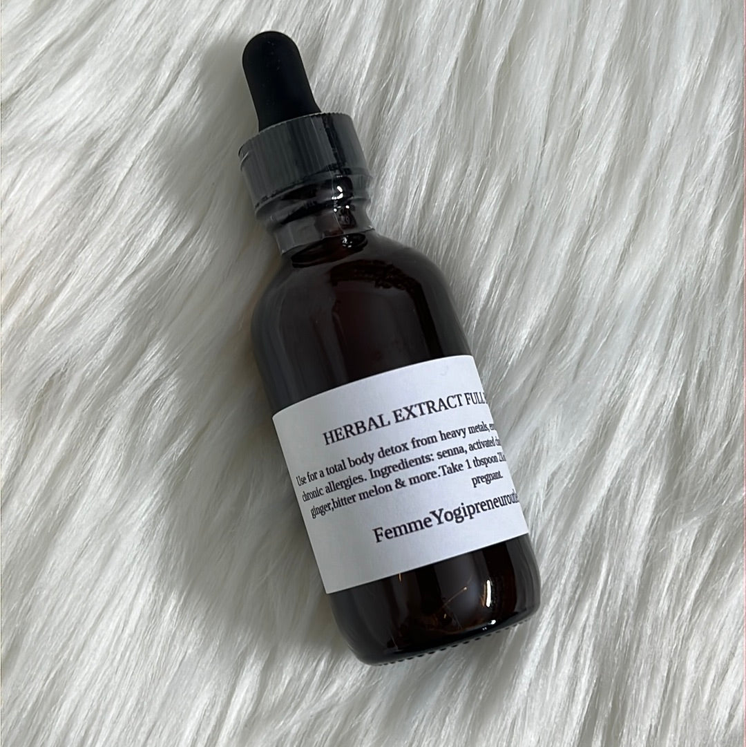 Extracto de hierbas para la desintoxicación corporal completa