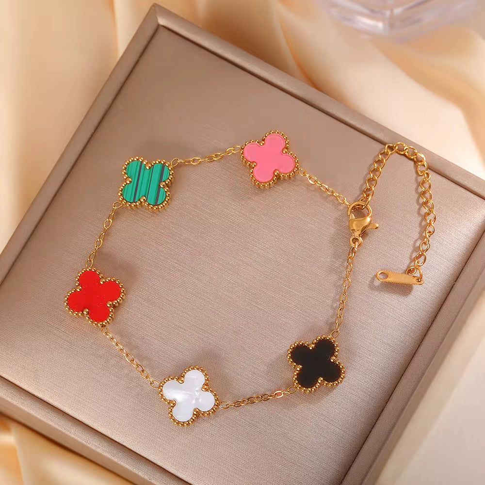 Clover Bracelet - Gold Plated
