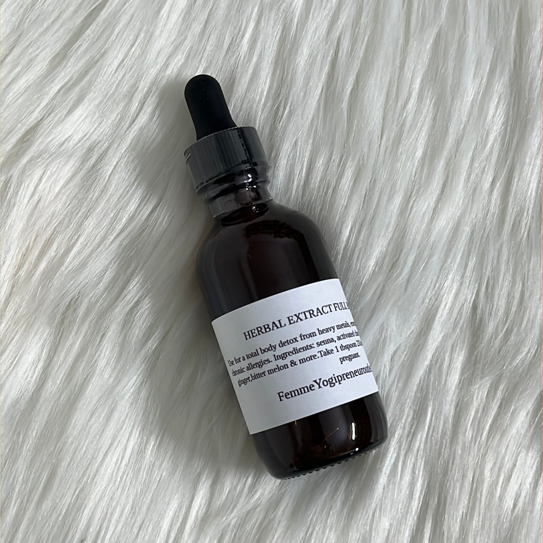 Extracto de hierbas para la desintoxicación corporal completa