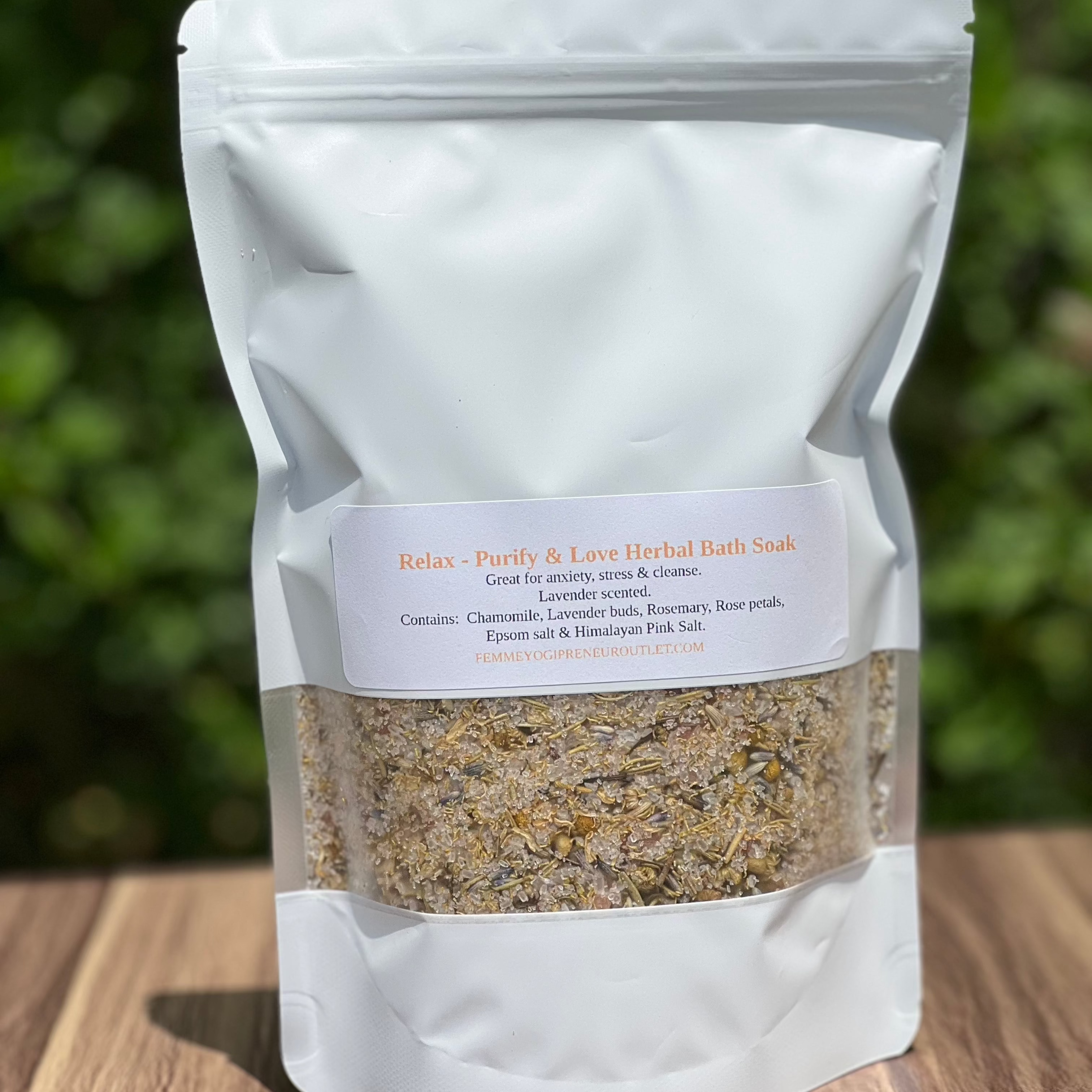 herbal bath soak for anxiety and stress