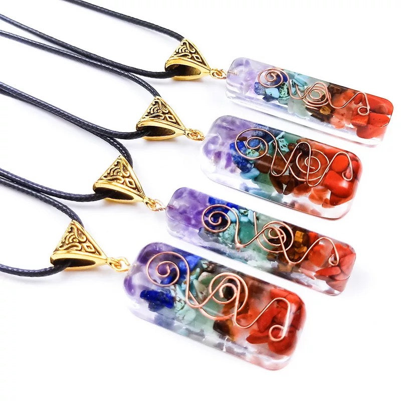 orgone chakra necklace