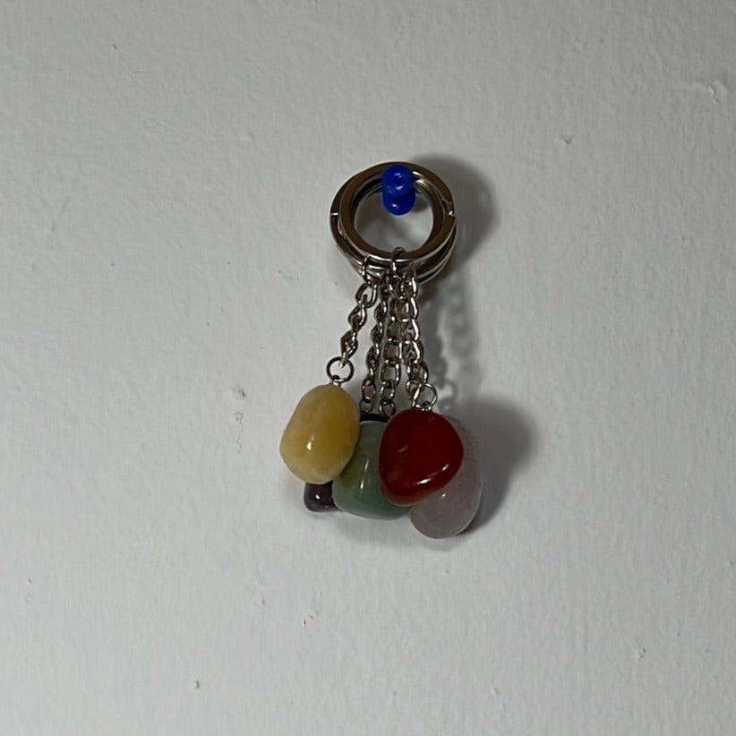healing crystal key rings