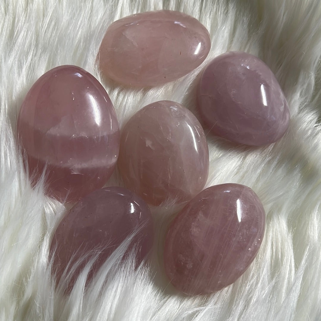 Rose quartz tumble stones Jumbo