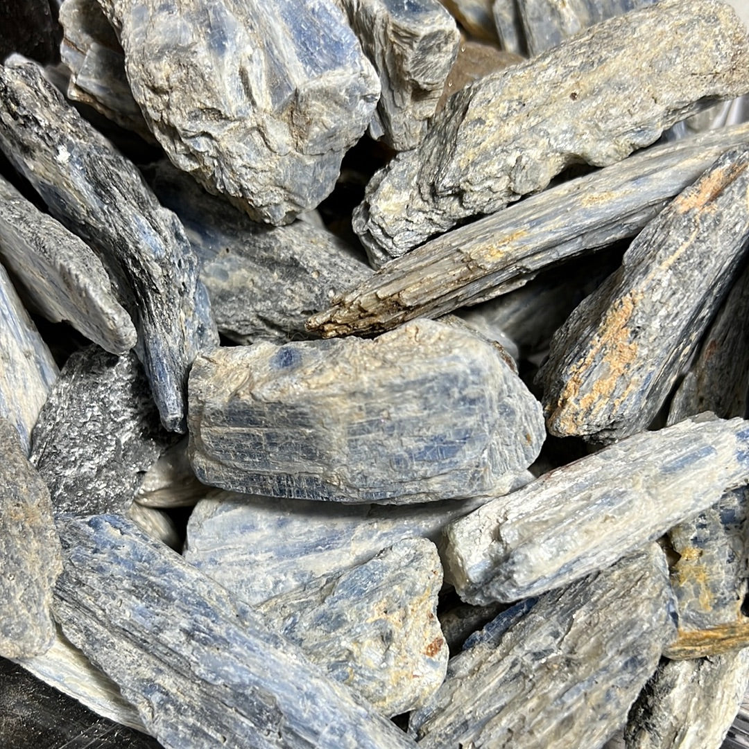 Piedras crudas de cianita - Cianita curativa azul