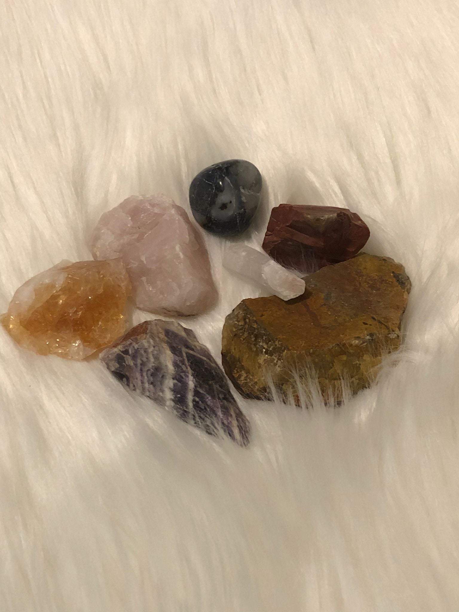 Piedras curativas de chakras para principiantes | Set de cristales de siete chakras