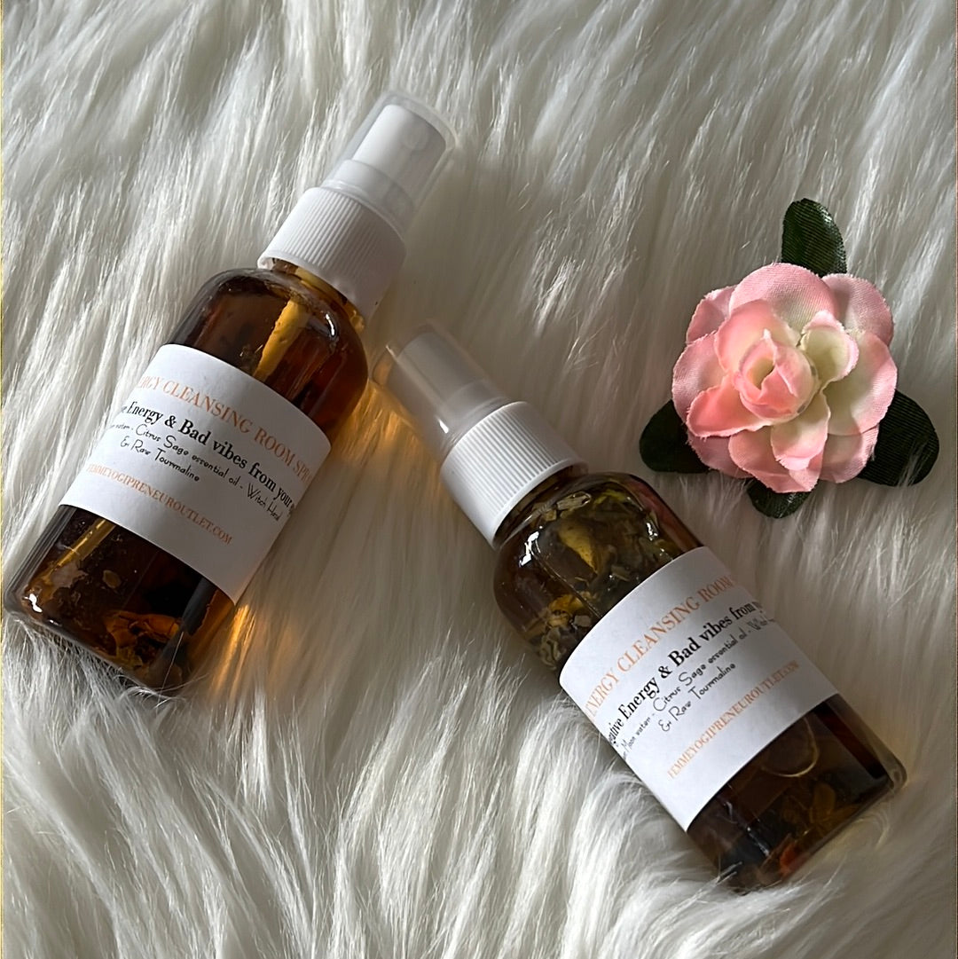 Energy Cleansing Room spray w/ Tourmaline