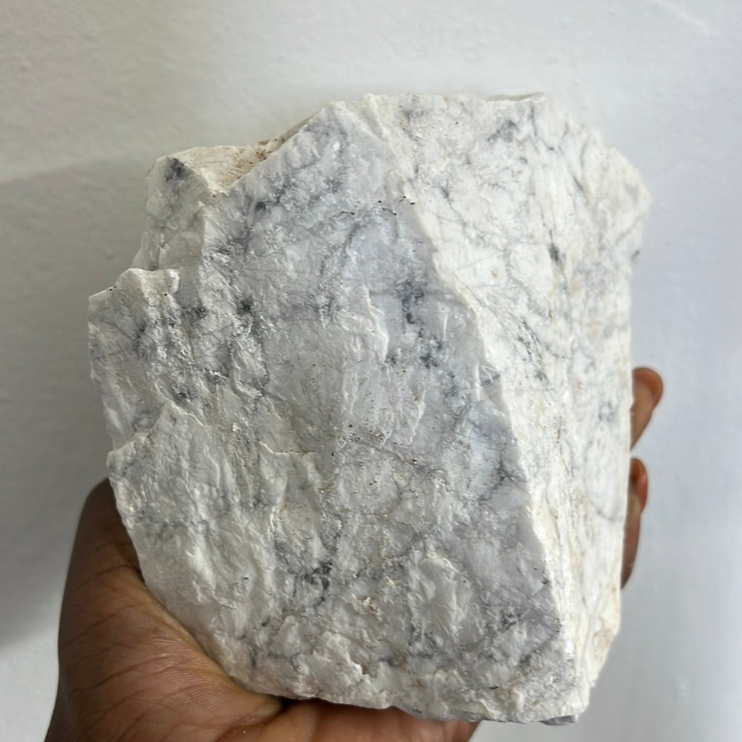White Magnesite raw stone