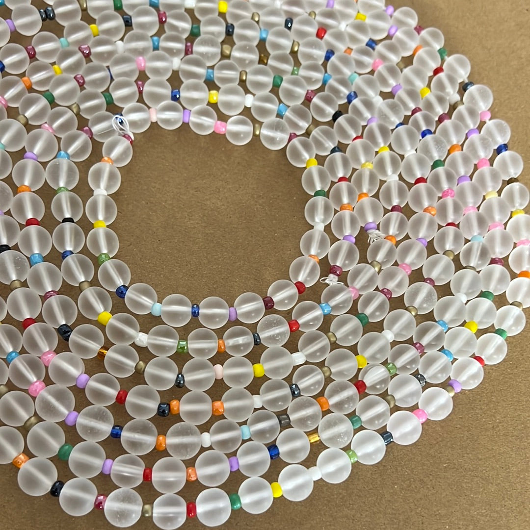 Rainbow African Waist Beads
