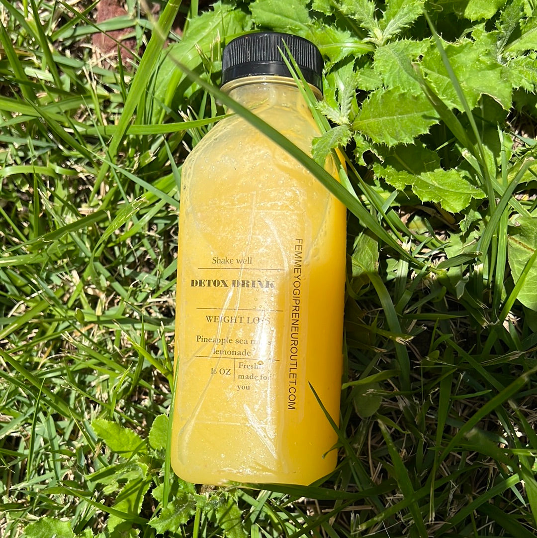 Pineapple sea moss lemonade