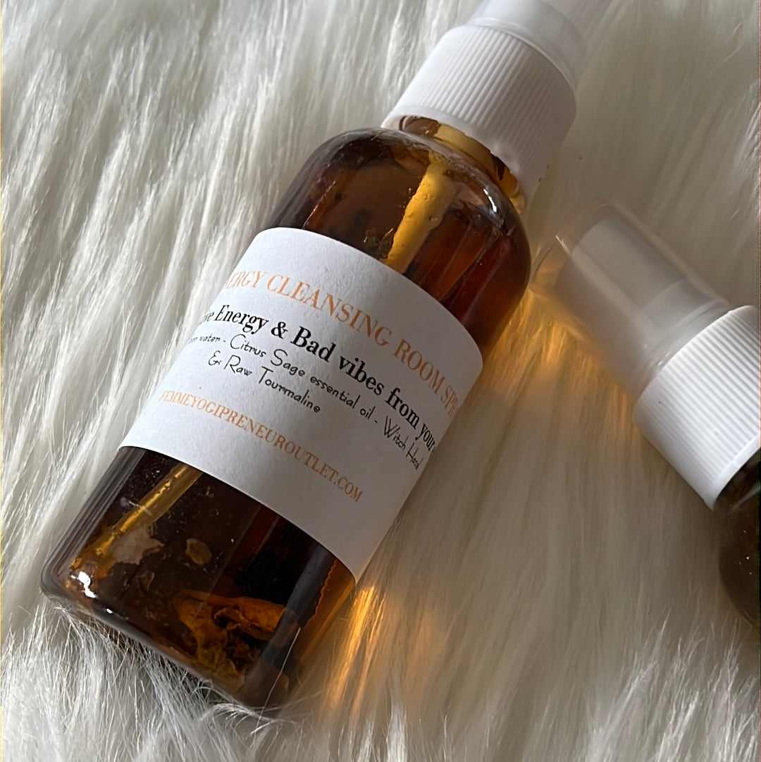 Energy Cleansing Room spray w/ Tourmaline