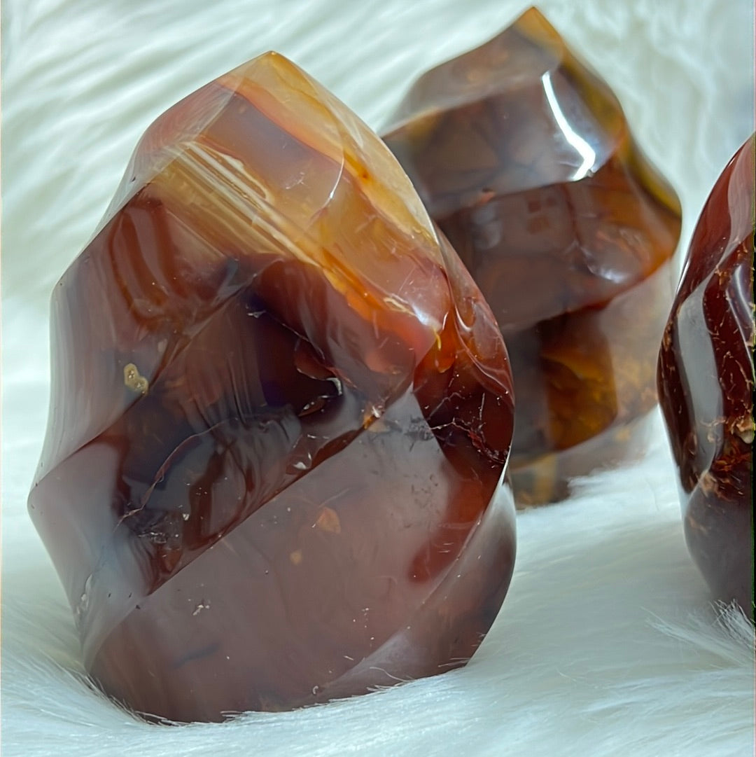 Carnelian healing crystal - Flame