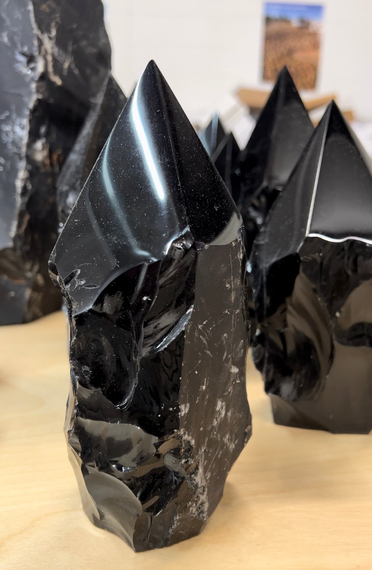 Big Black Obsidian point for Protection