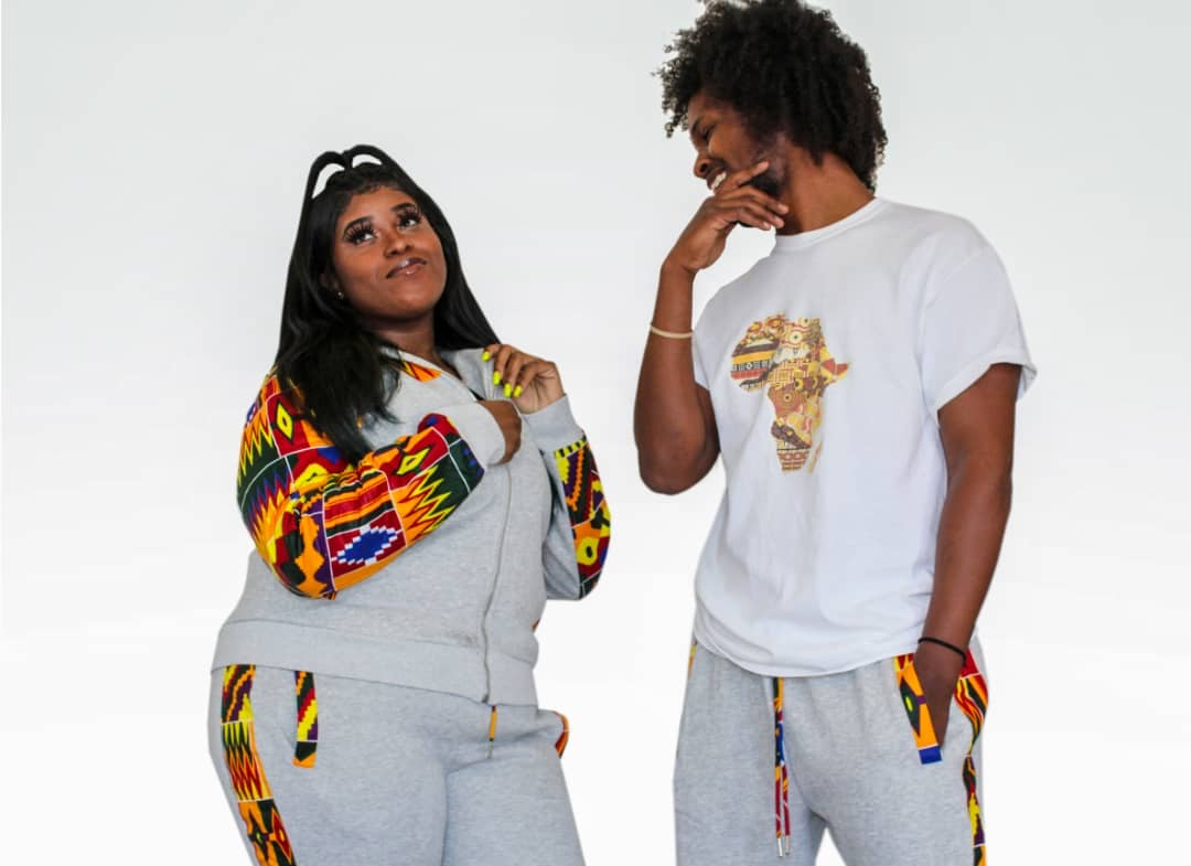 Kente gold african hoodie