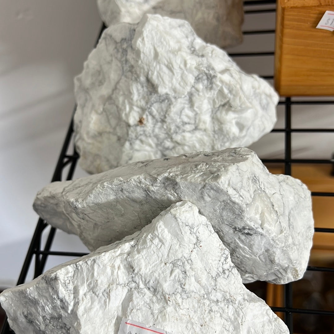 White Magnesite raw stone
