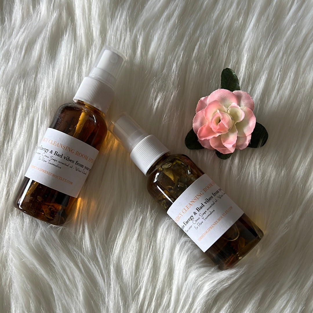 Energy Cleansing Room spray w/ Tourmaline