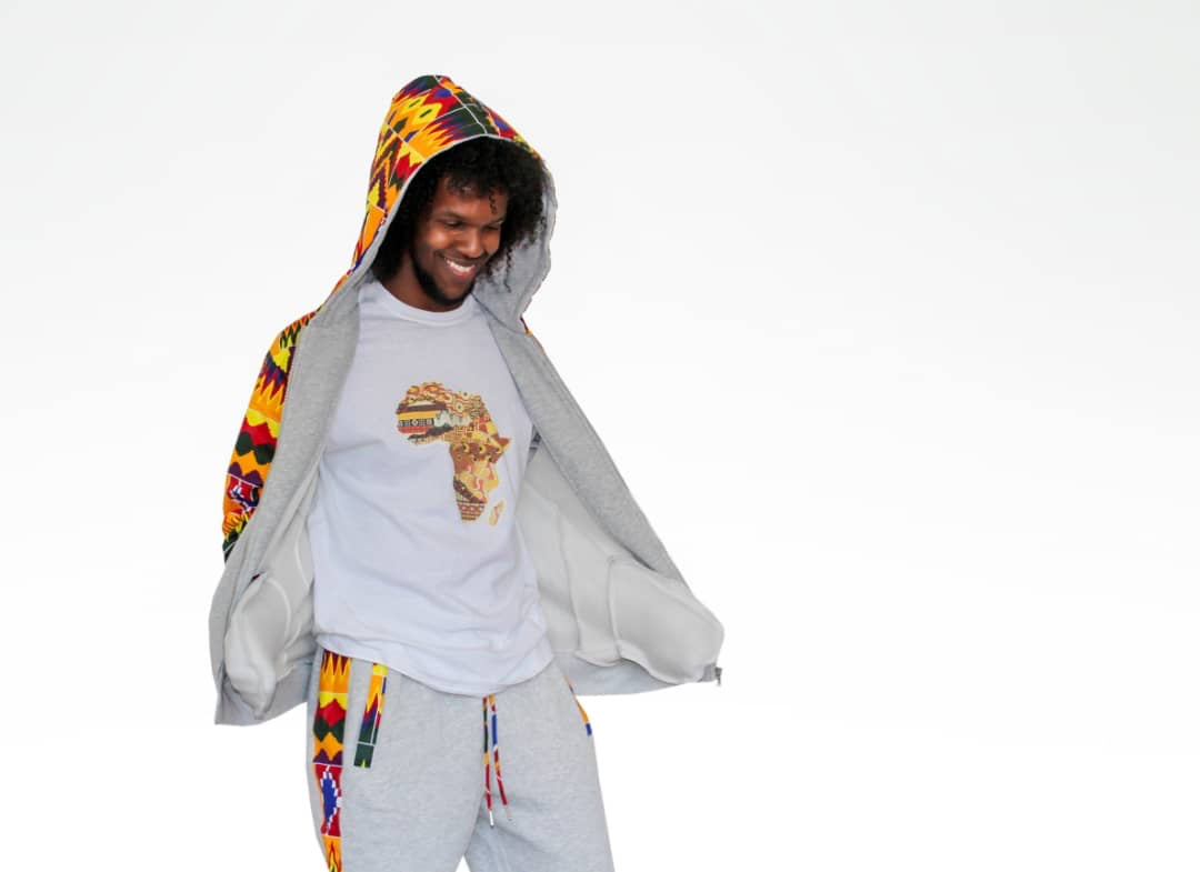 Kente gold african hoodie
