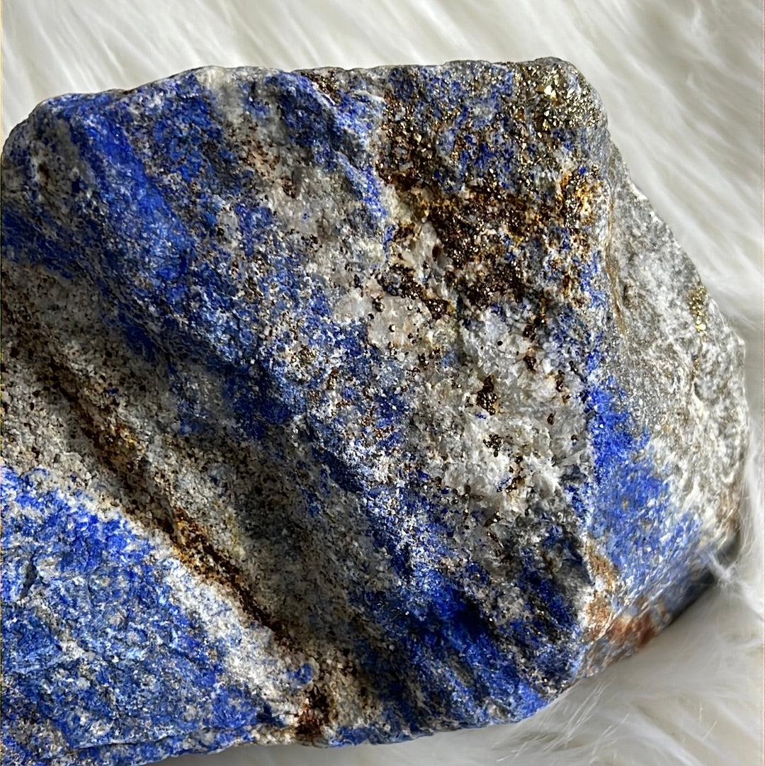 lapis lazuli with gold flakes