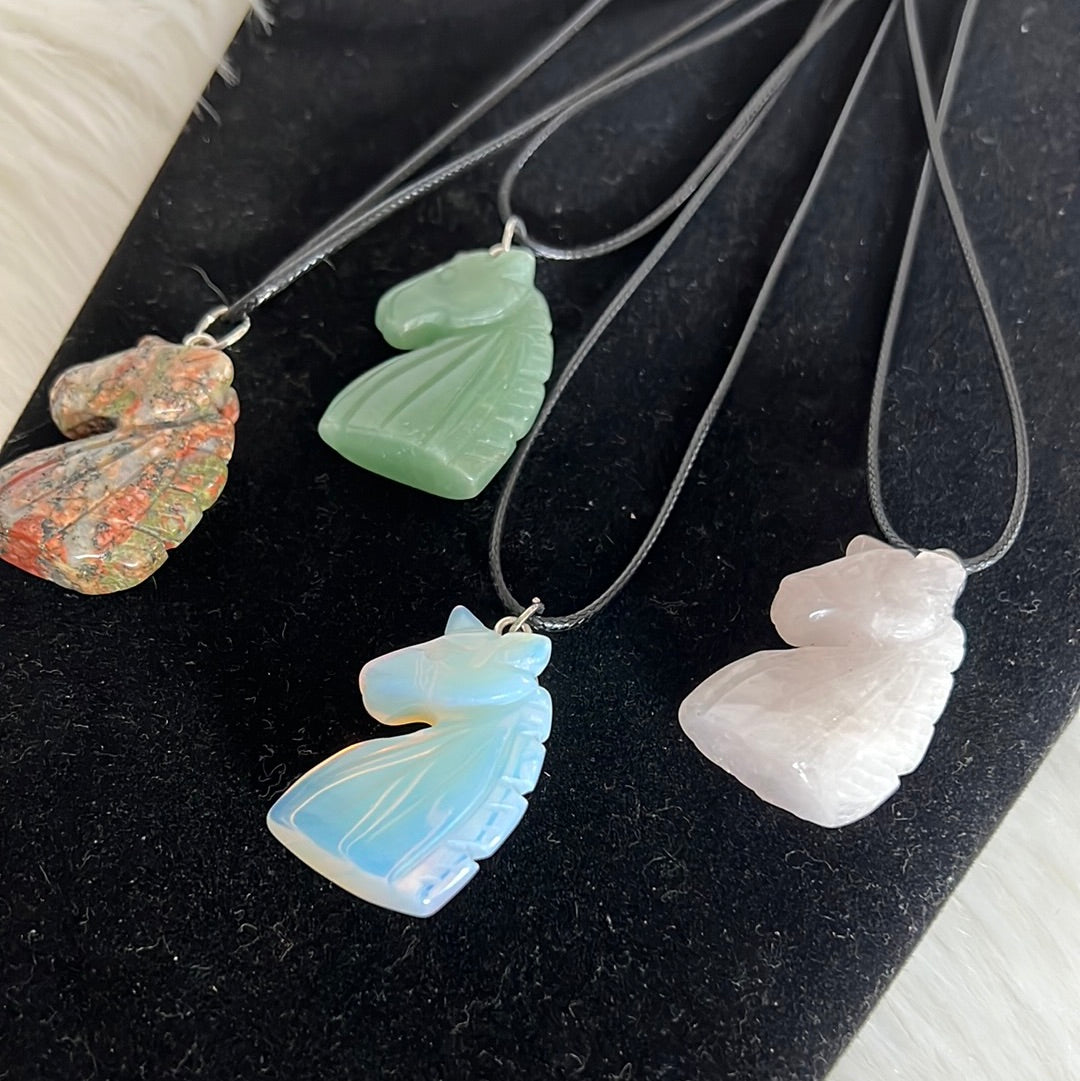 crystal unicorn necklace