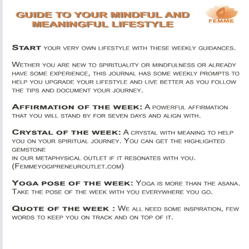 Daily Affirmation journal