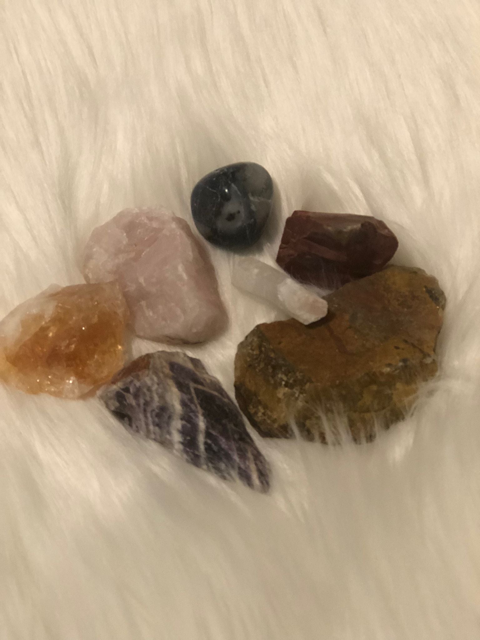 Piedras curativas de chakras para principiantes | Set de cristales de siete chakras