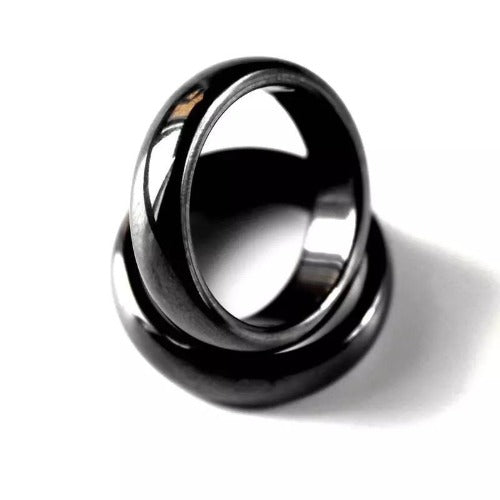 Hematite ring for men