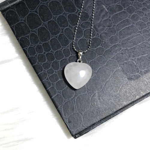 clear quartz necklace