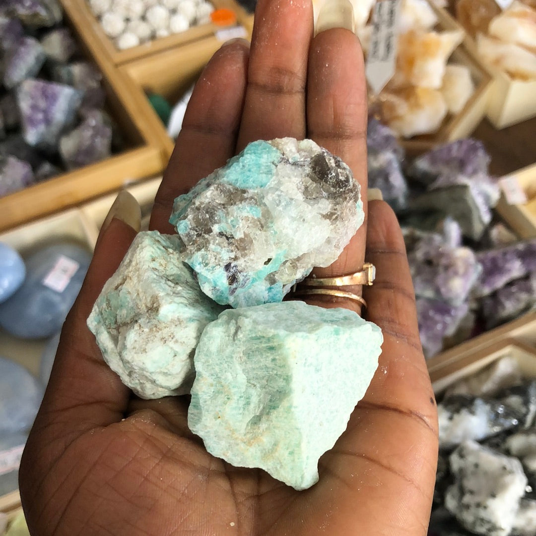 Green Amazonite Healing rock - Hope stone