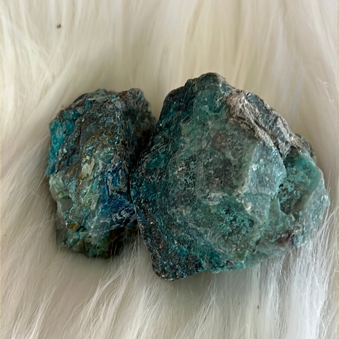 Trozo de shattuckita en bruto - Piedra de mediumnidad