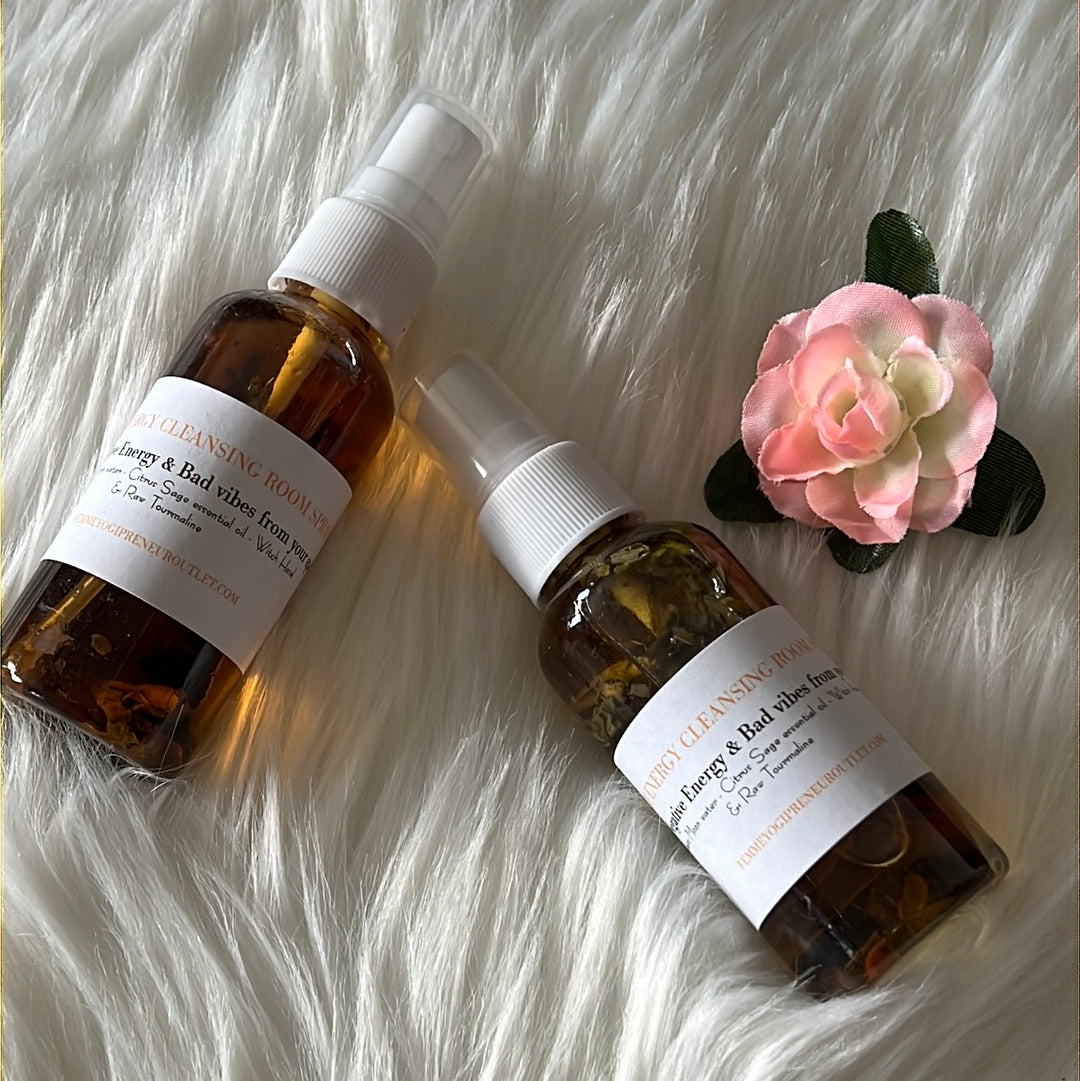 Energy Cleansing Room spray w/ Tourmaline