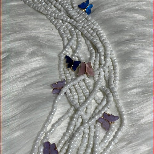 pretty belly chain with butterfly