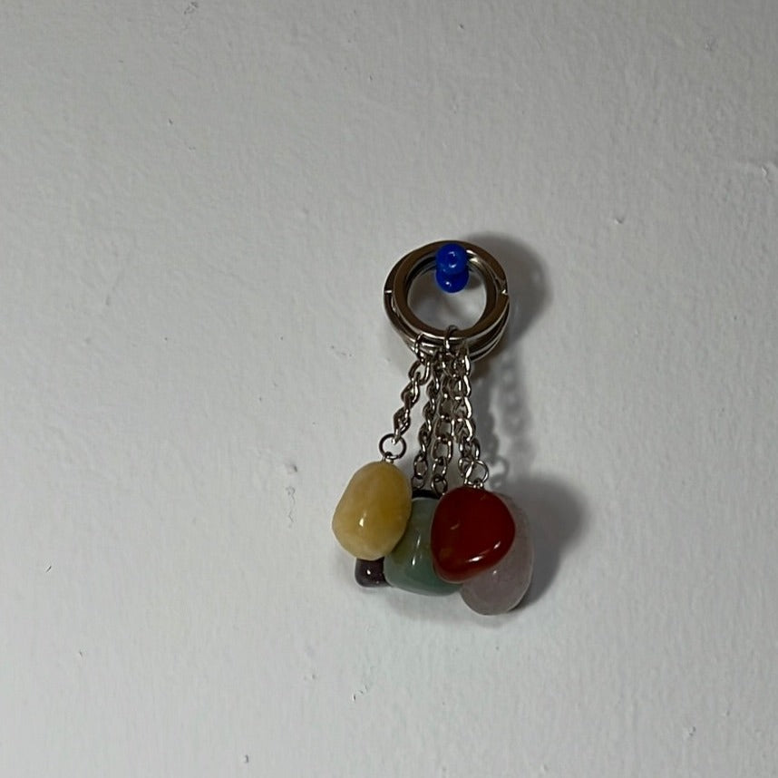 tumble stones keychain for good energy