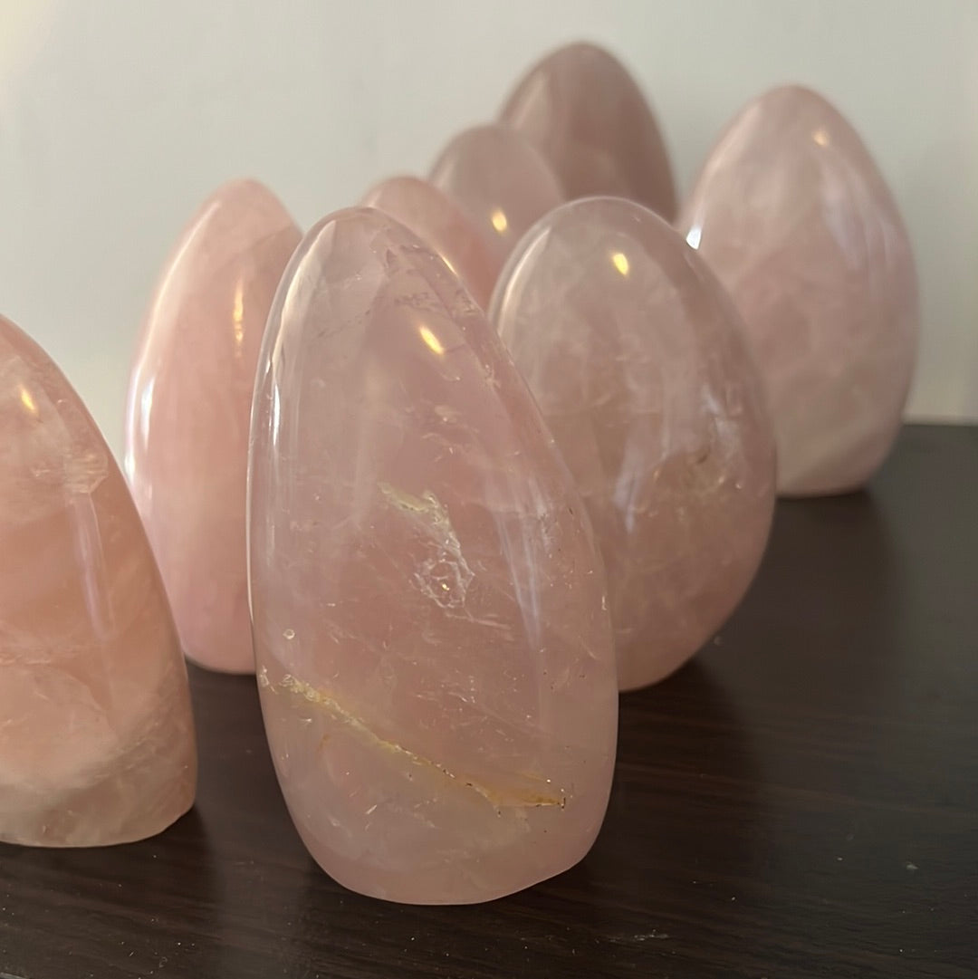 Big Rose quartz Crystal for room decoration