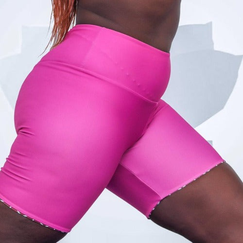 reversible pink workout short for summer