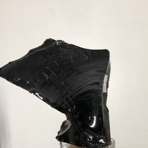 black obsidian raw stone
