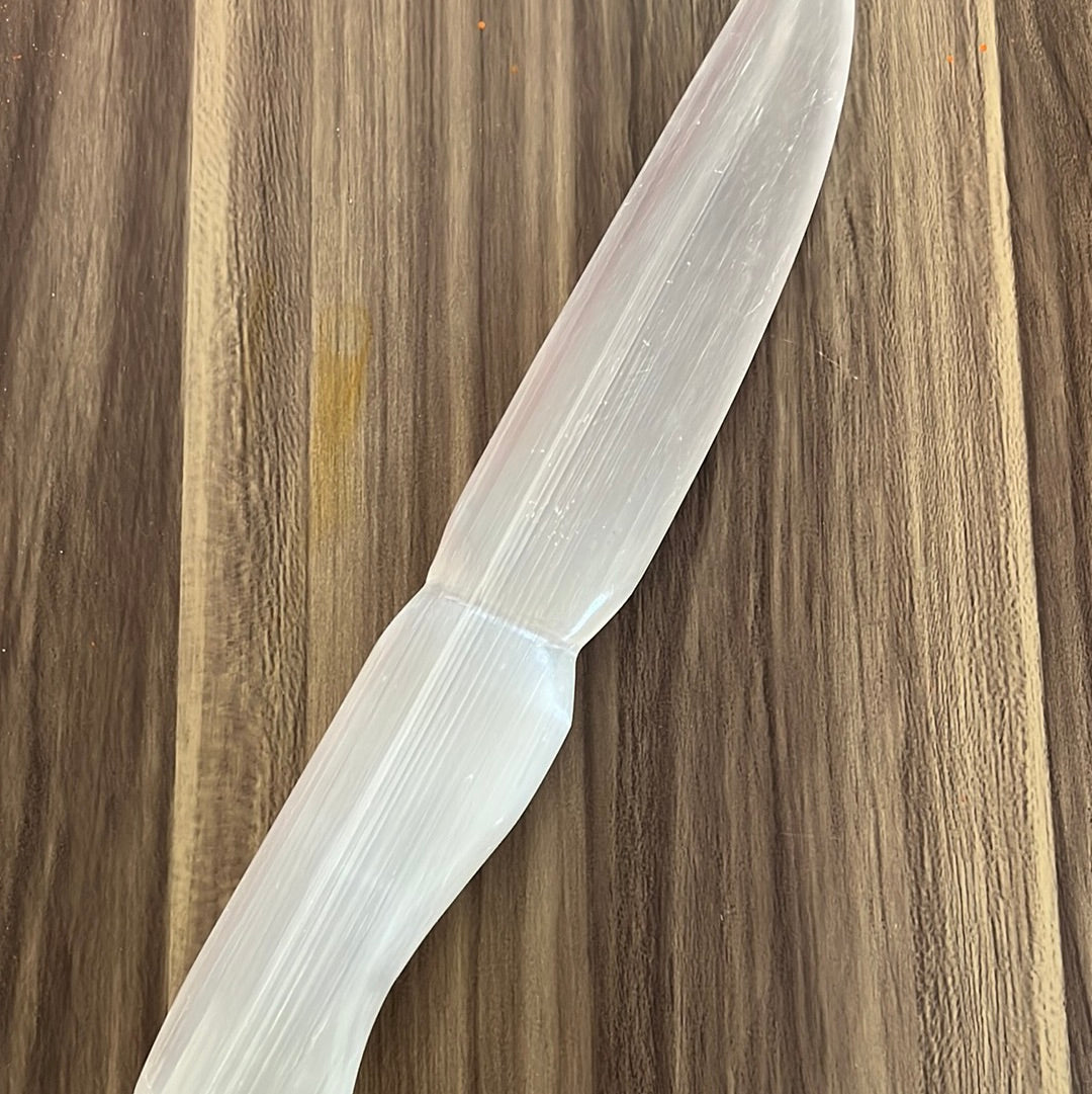 Selenite Crystal Knife - Altar tool