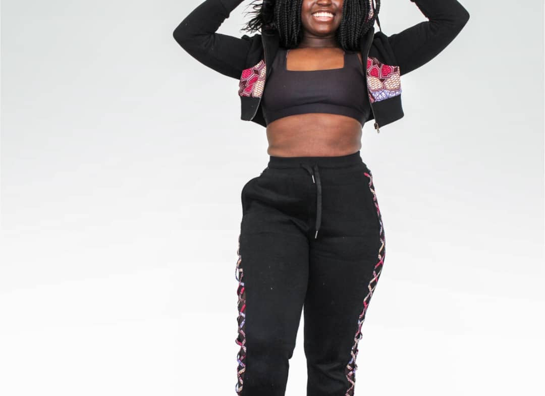 aya african print hoodie