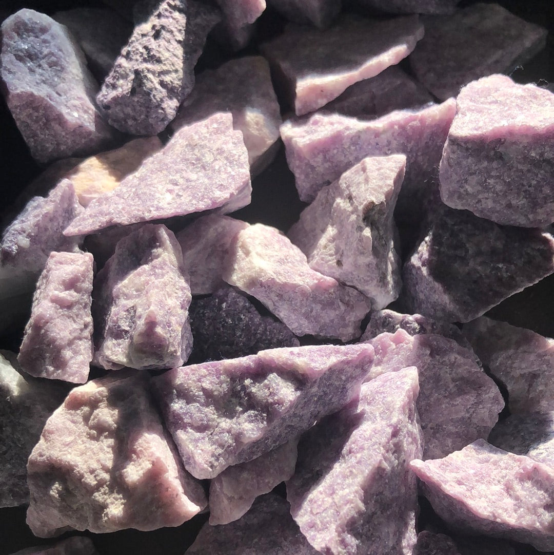 Lepidolite stone
