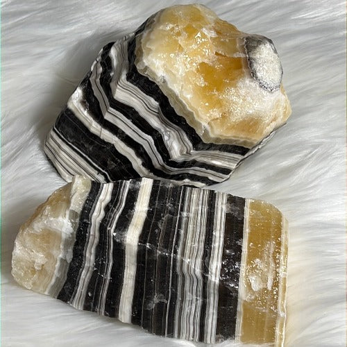 pretty zebra calcite