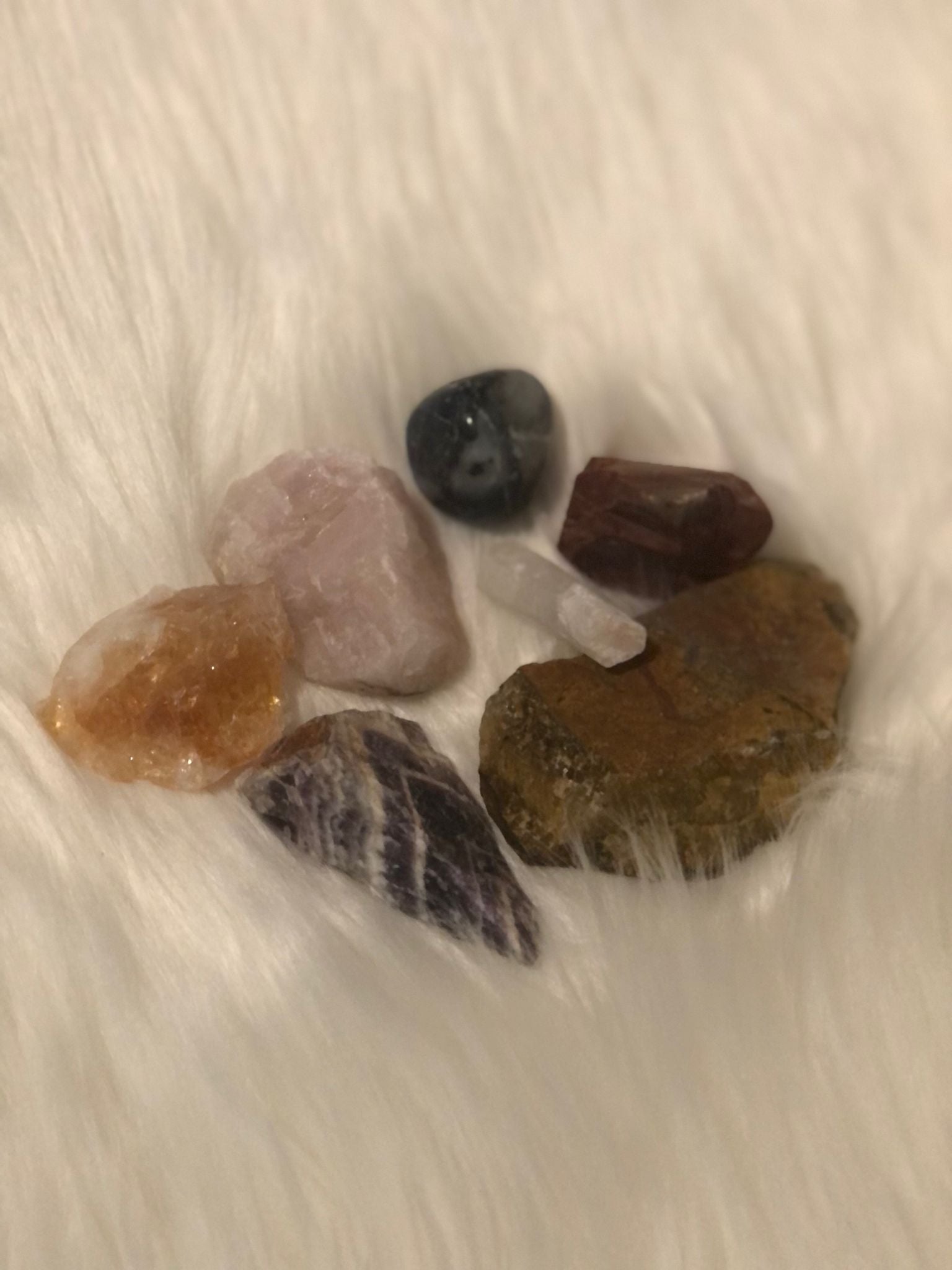 Piedras curativas de chakras para principiantes | Set de cristales de siete chakras