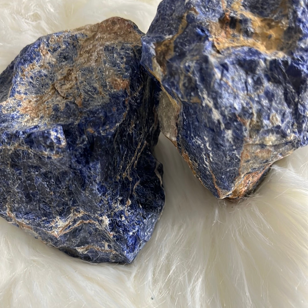 Jumbo Sunset Sodalite - Raw healing stone