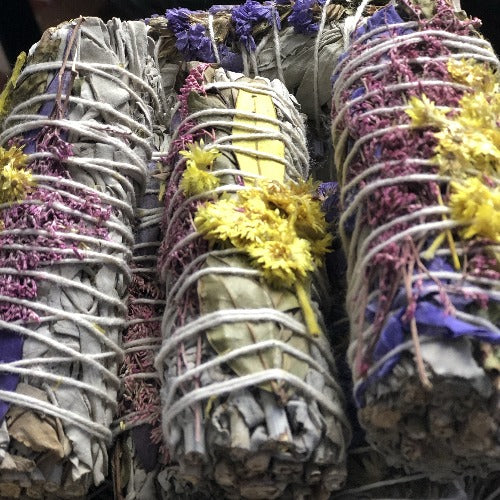 lavender flower smudge bundle