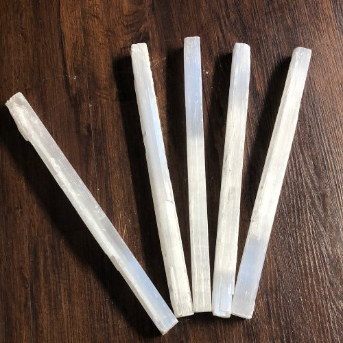 tall selenite wands