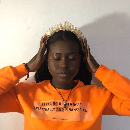 black women wearing crystal crown