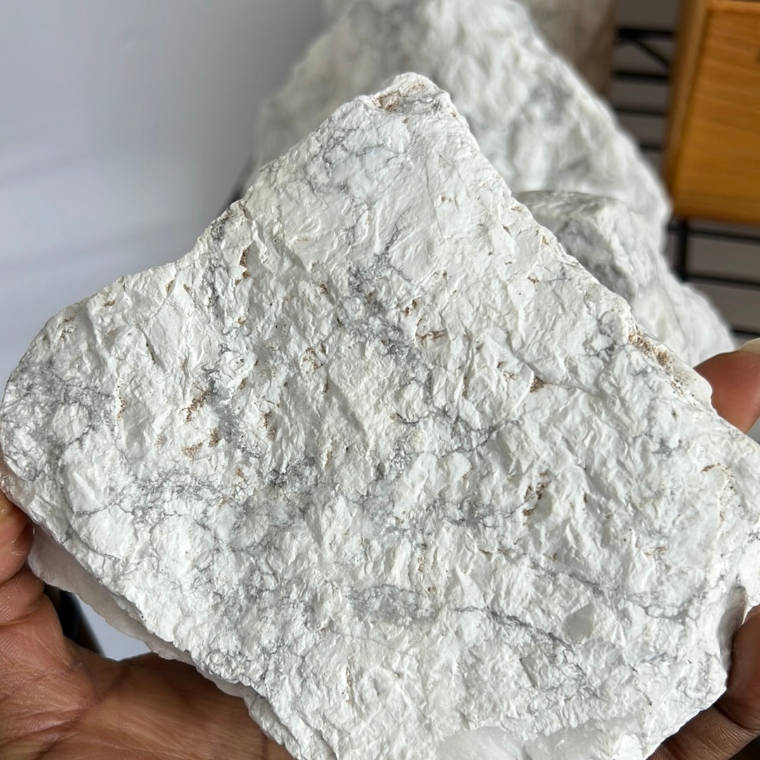 White Magnesite raw stone