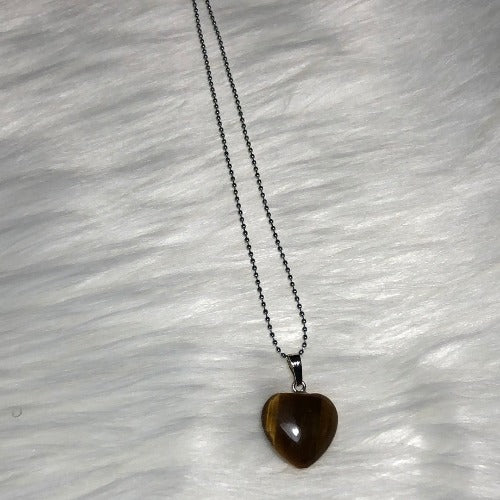 silver healing crystal pendant