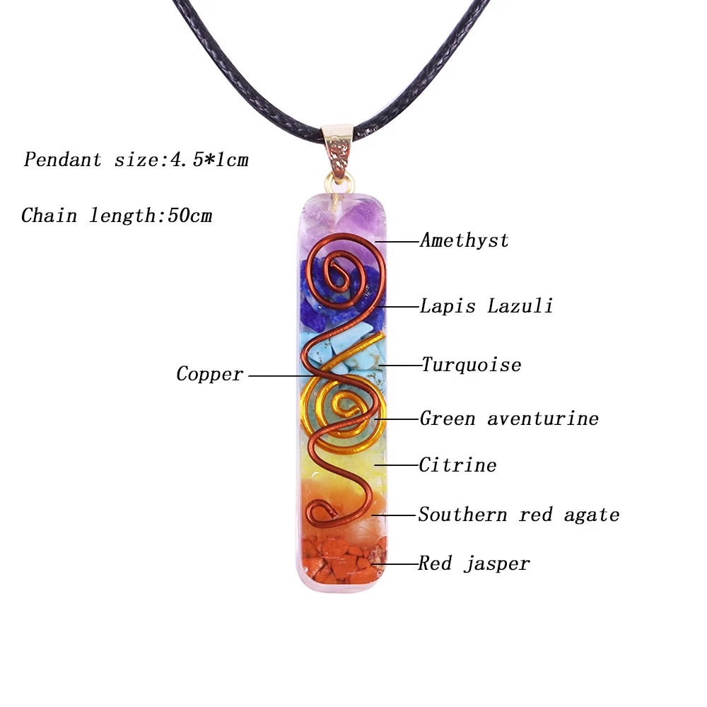 orgone chakra necklace
